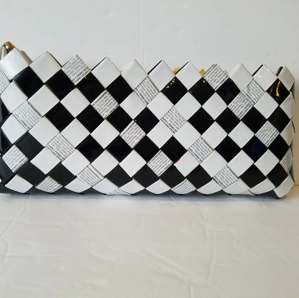Nahui Ollin candy wrapper bag cluch